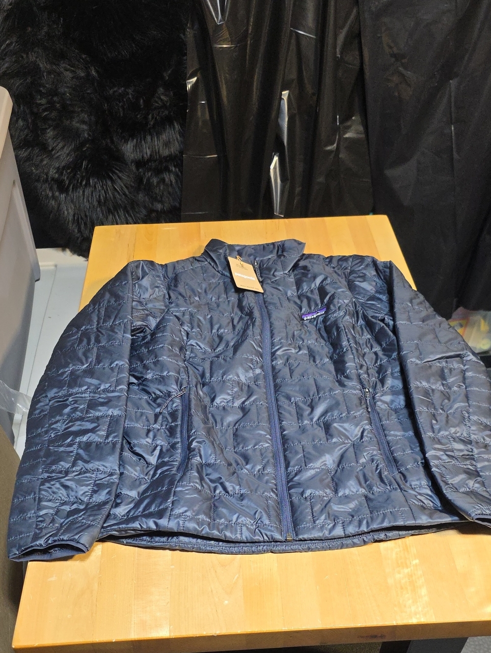 Patagonia Women's Quilted Navy Lightweight Puffer Jacket